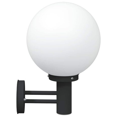 Buiten Wandlamp Zwart 28 x 25 x 38 cm Roestvrij staal 5