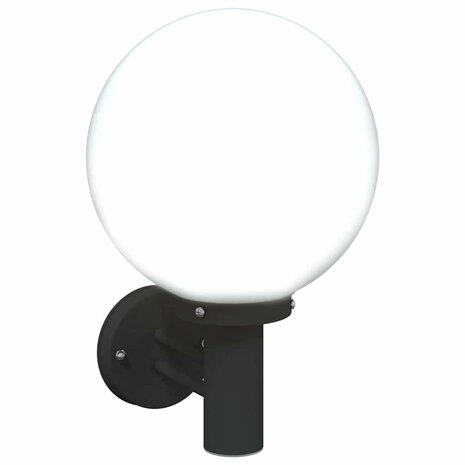 Buiten Wandlamp Zwart 28 x 25 x 38 cm Roestvrij staal 9