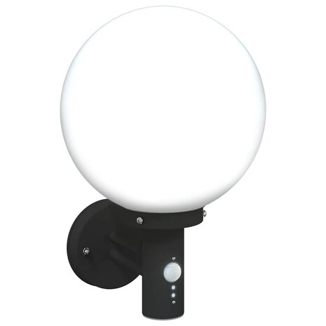 Buiten Wandlamp Zwart 28 x 25 x 38 cm Roestvrij staal 9