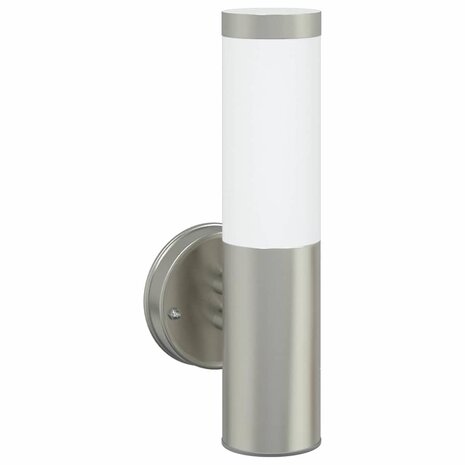 Buiten Wandlamp Zilver 15 x 7.5 x 33 cm Roestvrij staal 2