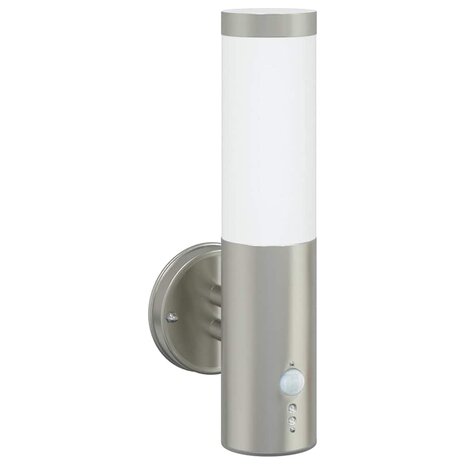 Buitenwandlampen 2 pcs Zilver 15 x 7.5 x 33 cm Roestvrij staal 4