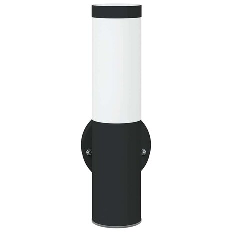 Buiten Wandlamp Zwart 15 x 7.5 x 33 cm Roestvrij staal 4
