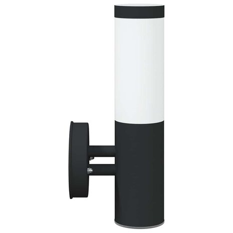 Buiten Wandlamp Zwart 15 x 7.5 x 33 cm Roestvrij staal 5