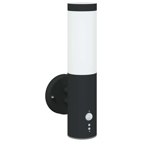 Buiten Wandlamp Zwart 15 x 7.5 x 33 cm Roestvrij staal 2