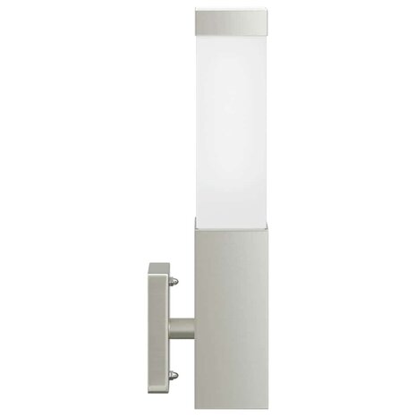 Buitenwandlamp Zilver 10.5 x 6 x 35 cm Roestvrij staal 5