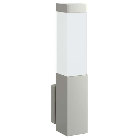 Buitenwandlampen 2 pcs Zilver 10.5 x 6 x 35 cm Roestvrij staal 4