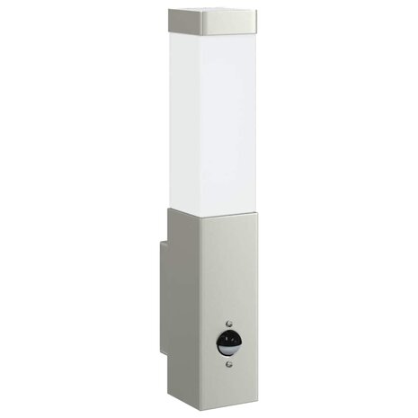 Buitenwandlamp Zilver 10.5 x 6 x 35 cm Roestvrij staal 2
