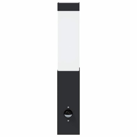 Buitenwandlampen 2 pcs Zwart 10.5 x 6 x 35 cm Roestvrij staal 5