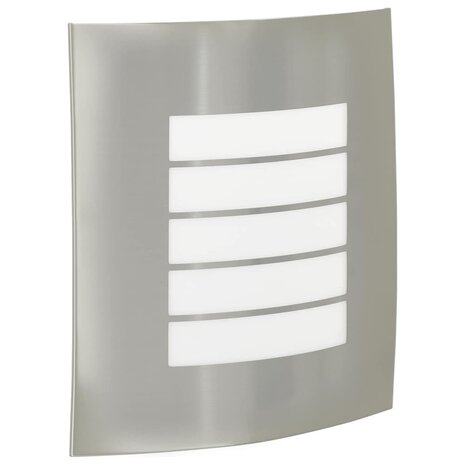 Buitenwandlamp 2 pcs Zilver 23.5 x 10.5 x 26 cm Roestvrij staal 2