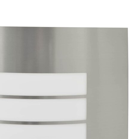 Buitenwandlamp 2 pcs Zilver 23.5 x 10.5 x 26 cm Roestvrij staal 7