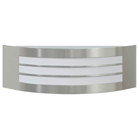 Buitenwandlampen 2 pcs Zilver 32 x 10 x 10 cm Roestvrij staal 5