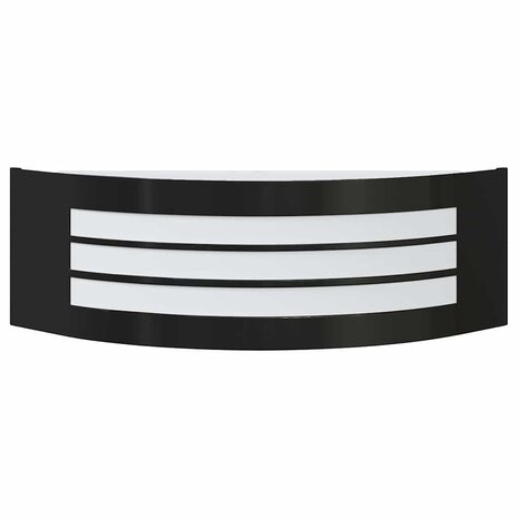 Buitenwandlampen 2 pcs Zwart 32 x 10 x 10 cm Roestvrij staal 5