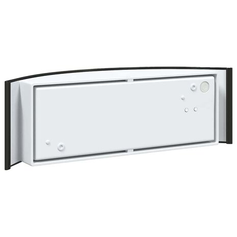 Buitenwandlampen 2 pcs Zwart 32 x 10 x 10 cm Roestvrij staal 7