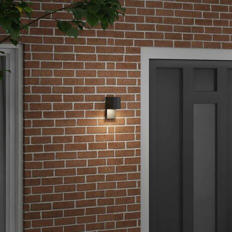 Buitenwandlamp Zwart 12 x 7 x 15 cm Roestvrij staal 3