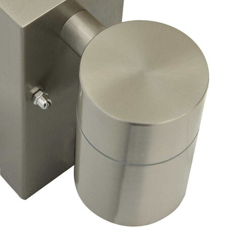 Buitenwandlampen 2 pcs Zilver 6.5 x 10.5 x 16 cm 8