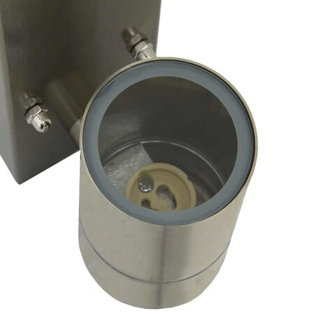 Buitenwandlampen 2 pcs Zilver 6.5 x 10.5 x 16 cm 9