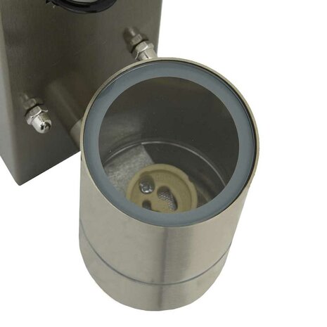 Buitenwandlampen 2 pcs Zilver 6.5 x 10.5 x 16 cm 9