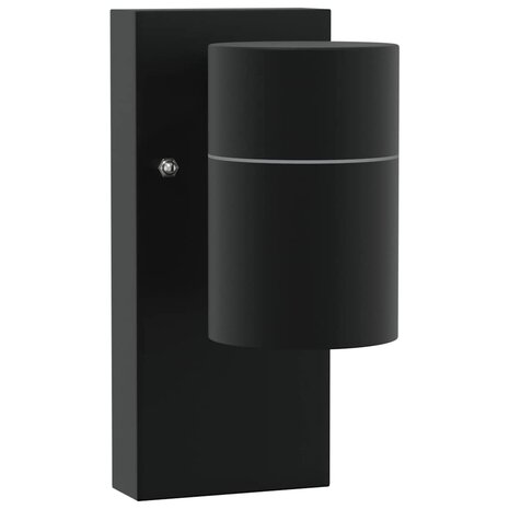 Buitenwandlampen 2 pcs Zwart 6.5 x 10.5 x 16 cm Roestvrij staal 4