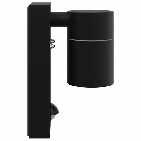 Buitenwandlampen 2 pcs Zwart 6.5 x 10.5 x 16 cm Roestvrij staal 6