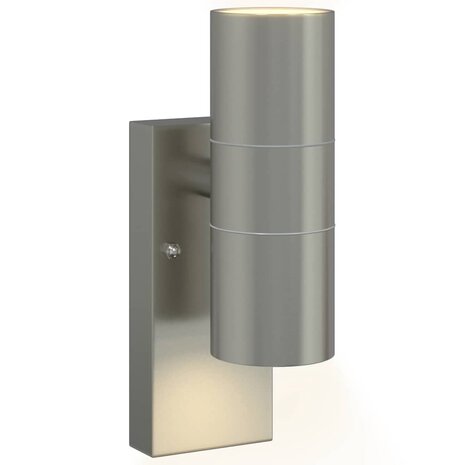 Buitenwandlamp Zilver 7 x 10 x 22 cm Roestvrij staal 9