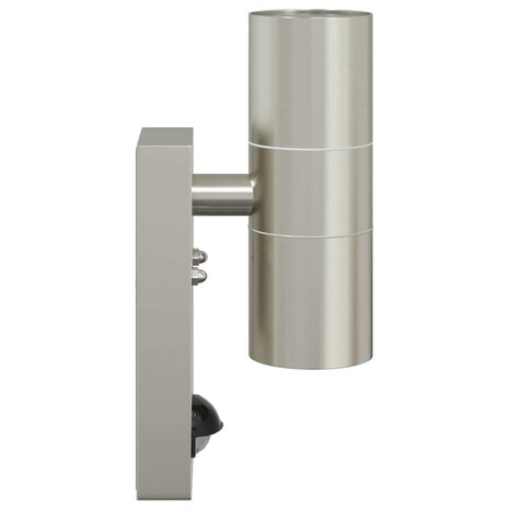 Buitenwandlampen 2 pcs Zilver 7 x 10 x 22 cm Roestvrij staal 6