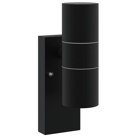 Buitenwandlampen 2 pcs Zwart 7 x 10 x 22 cm Roestvrij staal 4