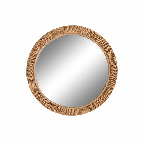 Wandspiegel Home ESPRIT Lichtbruin Natuurlijk Stads 72 x 7 x 72 cm 1