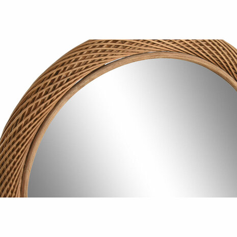 Wandspiegel Home ESPRIT Lichtbruin Natuurlijk Stads 72 x 7 x 72 cm 2