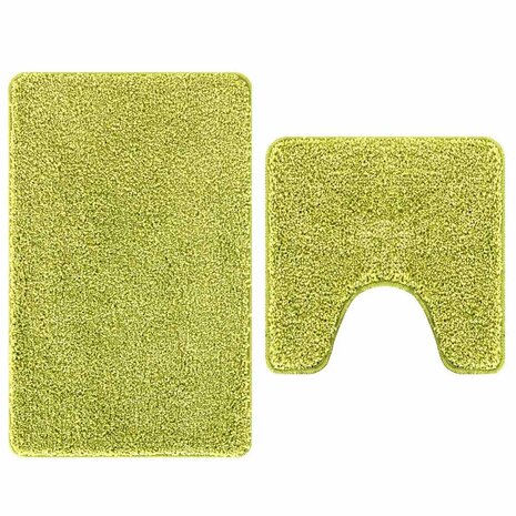 Badmat 2 pcs Lichtgroen 50 x 50 cm Polypropyleen 2