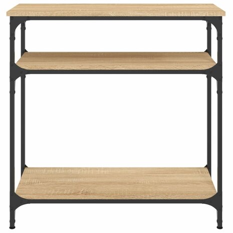 Wandtafel 75x29x75 cm bewerkt hout sonoma eikenkleurig 4