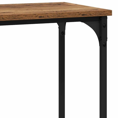 Wandtafel met plank Oud hout 75 x 30.5 x 75 cm Bewerkt hout 9