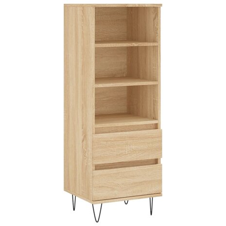 Hoge kast 40x36x110 cm bewerkt hout sonoma eiken 2