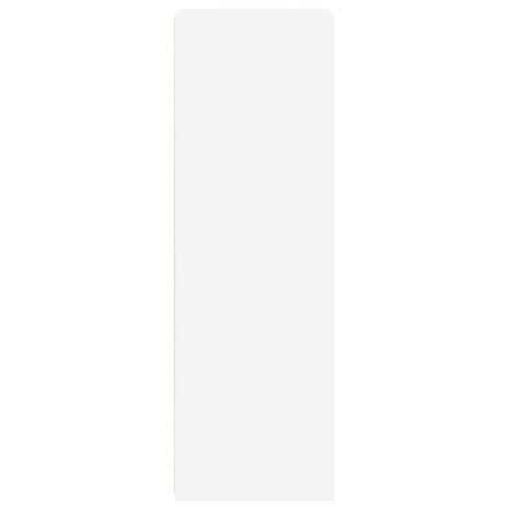 Hoge kast 45x41x124 cm bewerkt hout wit 5