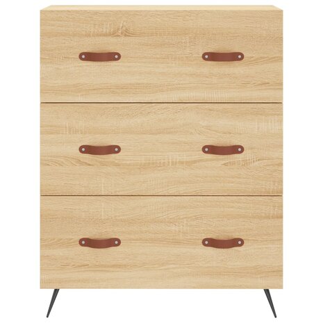 Ladekast 69,5x34x90 cm bewerkt hout sonoma eikenkleurig 5