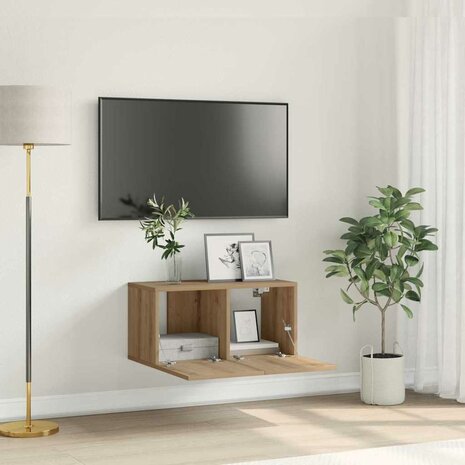 TV-kast Bruin 60 x 30 x 30 cm Bewerkt hout 1