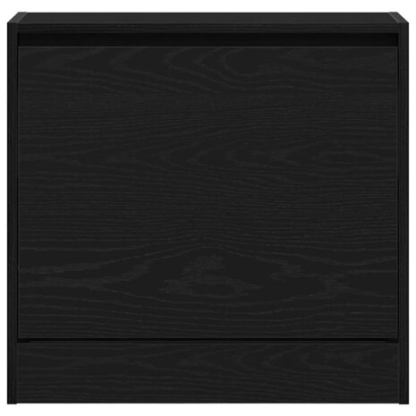 Schoenenkast Zwart eiken 60 x 21 x 57 cm Bewerkt hout 7
