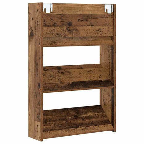 Wand Schoenenkasten met plank Anders Oud hout Bewerkt hout 7