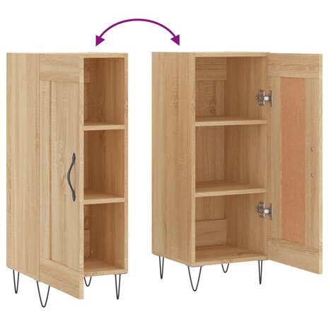 Dressoir 34,5x34x90 cm bewerkt hout sonoma eiken 9