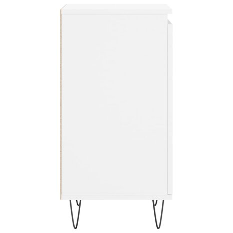 Dressoir 40x35x70 cm bewerkt hout wit 7