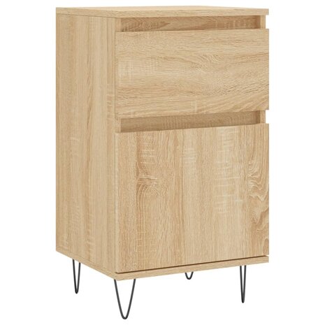 Dressoir 40x35x70 cm bewerkt hout sonoma eikenkleurig 2