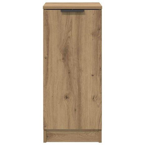Dressoir artisanaal eikenkleurig 30 x 30 x 70 cm Bewerkt hout 6