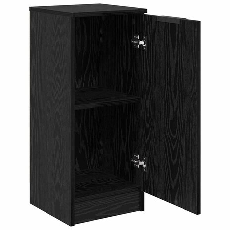 Dressoir Zwart eiken 30 x 30 x 70 cm Bewerkt hout 5