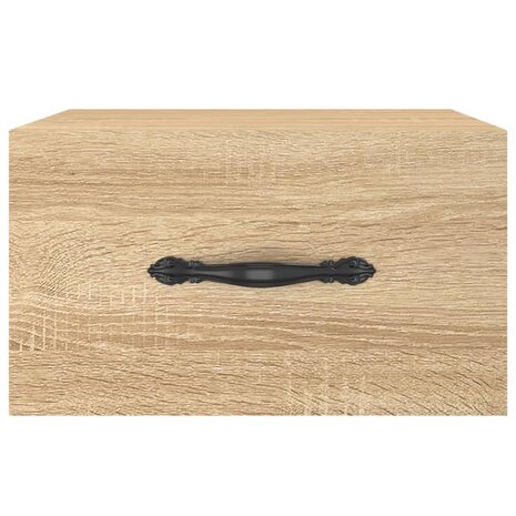 Nachtkastje wandgemonteerd 35x35x20 cm sonoma eikenkleurig 5
