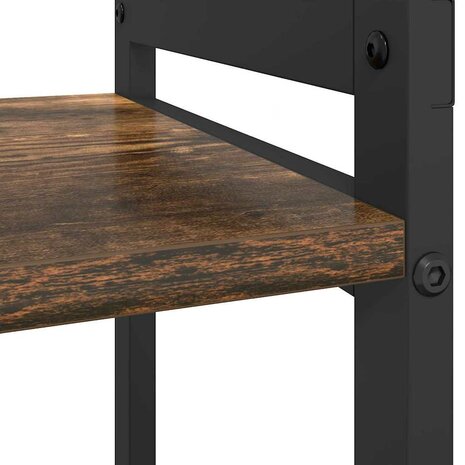 Boekenkast Gerookt eiken 40 x 30 x 48.5 cm Bewerkt hout 8