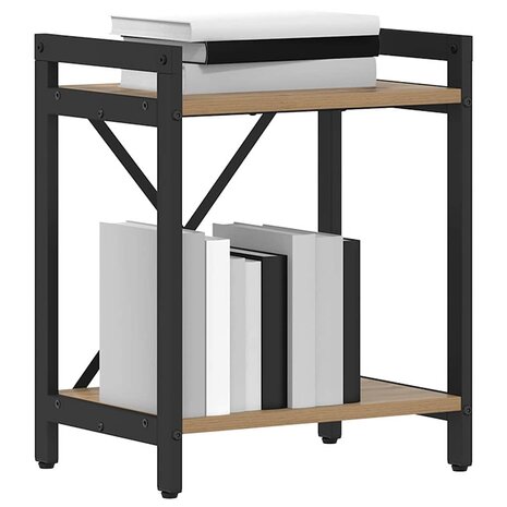Boekenkast artisanaal eikenkleurig 40 x 30 x 48.5 cm 3