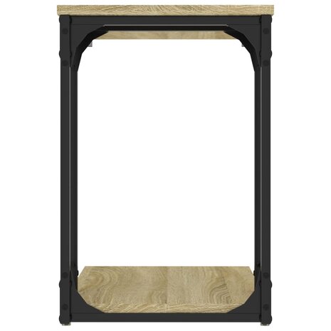 Bijzettafel 50x35x52 cm bewerkt hout sonoma eikenkleurig 6