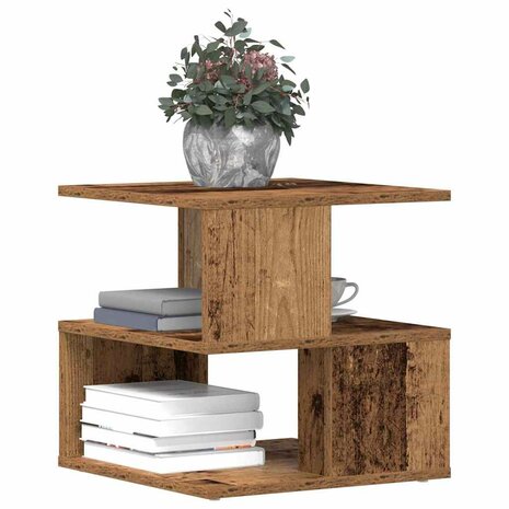 Bijzettafel Oud hout 40 x 40 x 40 cm Bewerkt hout 3