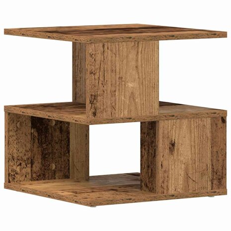 Bijzettafel Oud hout 40 x 40 x 40 cm Bewerkt hout 5