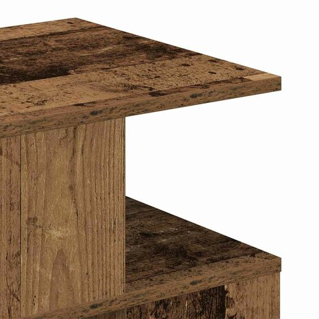 Bijzettafel Oud hout 40 x 40 x 40 cm Bewerkt hout 8