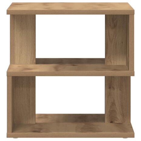 Bijzettafel artisanaal eikenkleurig 40 x 40 x 40 cm 7